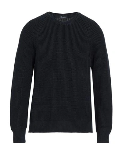 Shop Drumohr Man Sweater Midnight Blue Size 46 Cotton