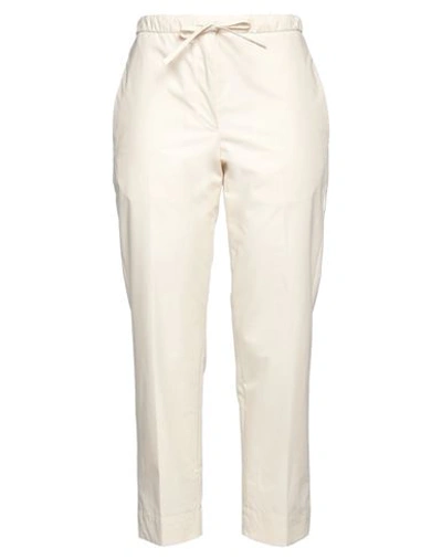 Jil Sander Woman Pants Cream Size 8 Cotton In White