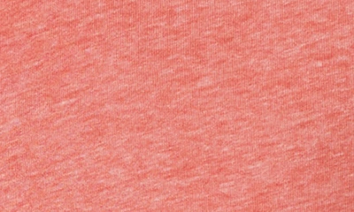 Shop Lucky Brand Venice Button Neck Cotton Blend T-shirt In Aurora Red