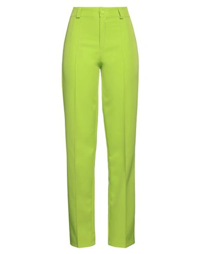 Shop H2o Italia Woman Pants Acid Green Size 10 Polyester, Elastane
