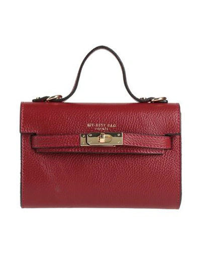 Shop My-best Bags Woman Handbag Brick Red Size - Leather