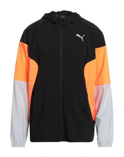 Shop Puma Man Jacket Black Size Xl Polyester
