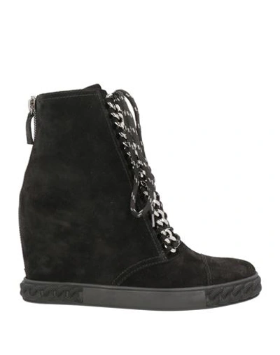 Shop Casadei Woman Ankle Boots Black Size 5 Leather