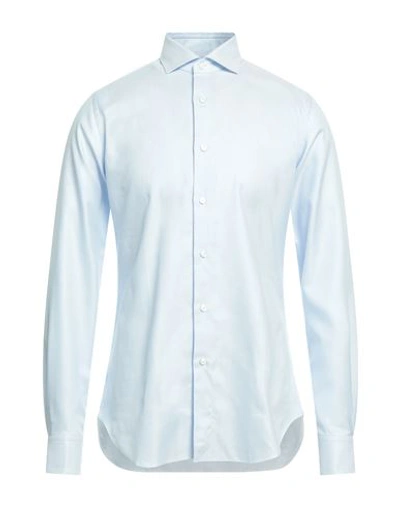 Shop Xacus Man Shirt Sky Blue Size 17 Cotton