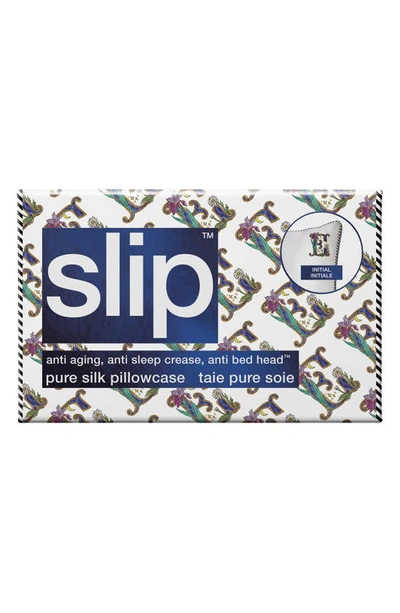 Slip Embroidered Pure Silk Queen Pillowcase