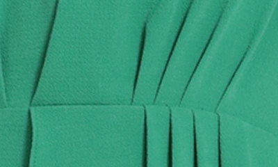 Shop Donna Morgan For Maggy Ruffle Detail Long Sleeve Minidress In Bright Jade