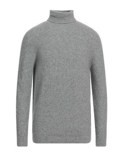 Shop Jeordie's Man Turtleneck Grey Size Xxl Merino Wool, Polyamide, Elastane