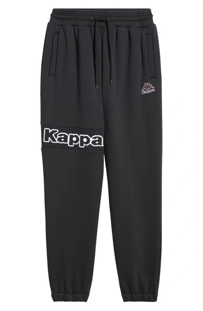 Shop Kappa Logo Arctplus Ii Jacquard Joggers In Jet Black