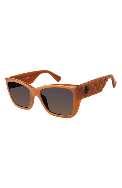 Shop Kurt Geiger Kensington 54mm Gradient Rectangular Sunglasses In Brown/ Brown Gradient