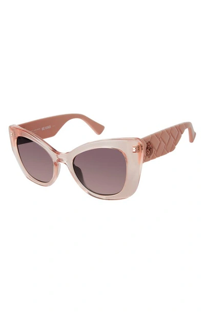Shop Kurt Geiger 52mm Gradient Cat Eye Sunglasses In Light Pink/ Azure Gradient