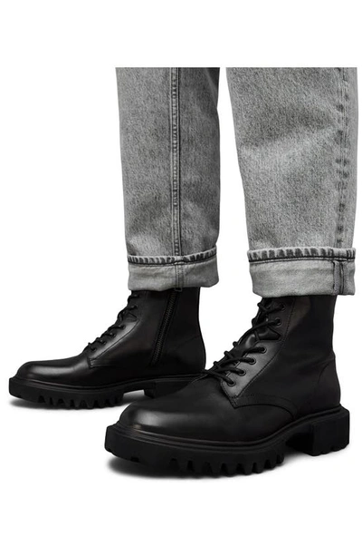 Shop Allsaints Vaughan Zip Derby Boot In Black