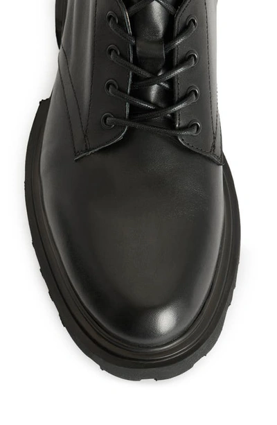 Shop Allsaints Vaughan Zip Derby Boot In Black