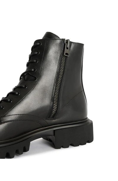 Allsaints Vaughan Zip Derby Boot In Black