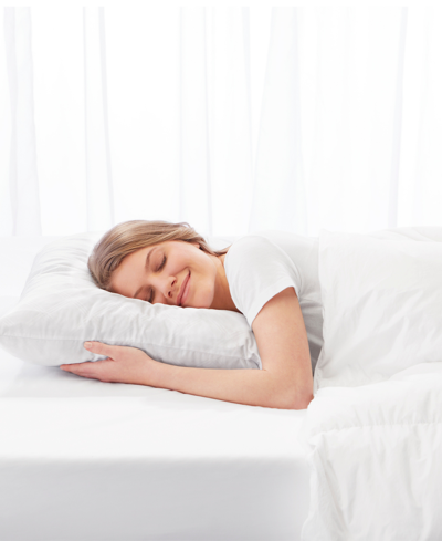 Vibe Embossed Gel-infused Memory Foam Cluster 2-pack Pillow, Standard In White