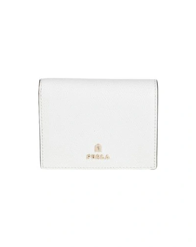 Shop Furla Camelia S Compact Wallet Woman Wallet Off White Size - Soft Leather