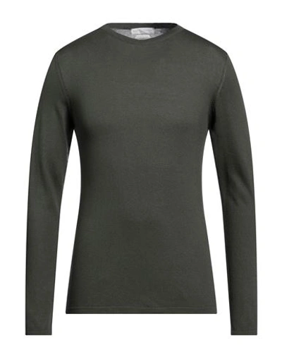 Shop Daniele Fiesoli Man Sweater Military Green Size Xxl Silk