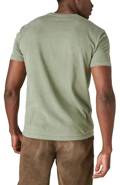 Shop Lucky Brand Home Sweet Home Graphic T-shirt In Oil Green