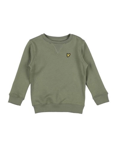 Lyle & Scott Toddler Boy Sweatshirt Military Green Size 7 Cotton, Polyester In Green