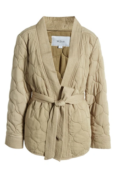 Shop Rails Monterey Onion Quilted Wrap Jacket In Washed Olive