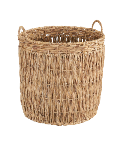 Shop Household Essentials Tall Basket Water Hyacinth In Natural
