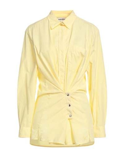 Shop Kenzo Woman Shirt Yellow Size 6 Cotton