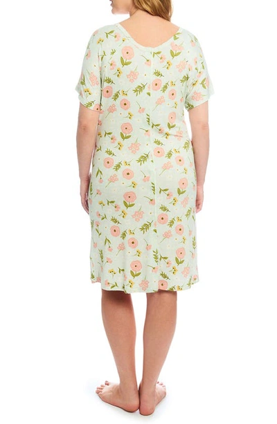 Shop Everly Grey Rosa Jersey Maternity Hospital Gown In Carnation