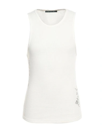 Shop Andersson Bell Man Tank Top Ivory Size L Cotton, Polyester In White