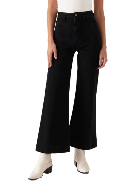Shop Rolla's Sailor Jeans In Rinse Black