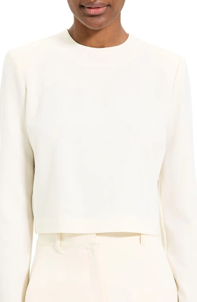 Shop Theory Back Zip Top In Rice