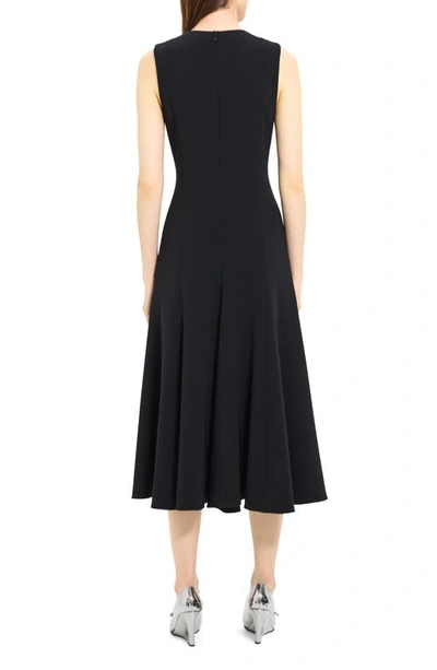 Shop Theory Sleeveless Midi Dress In Black