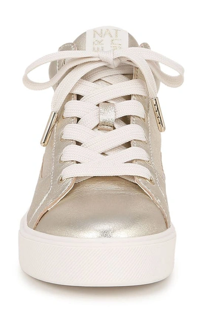 Shop Naturalizer Morrison Mid Sneaker In Champagne Leather