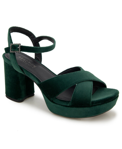 Shop Kenneth Cole Reaction Women's Reeva Platform Dress Sandals In Juniper