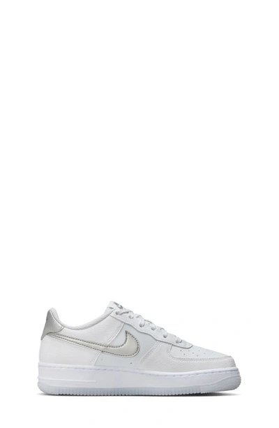 Shop Nike Kids' Air Force 1 Sneaker In White/ Silver/ Platinum