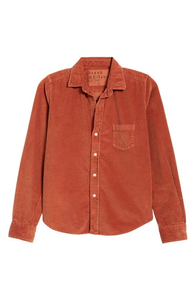 Shop Frank & Eileen Barry Tailored Fit Button-up Shirt In Rust