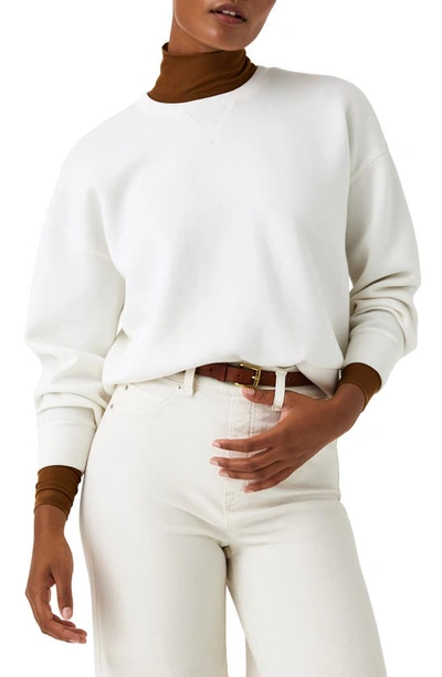 Shop Spanx Airessentials Crewneck Sweatshirt In Powder