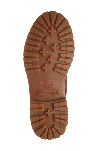 Shop Timberland Premium Waterproof Lug Sole Boot In Ruby Nubuck Leather