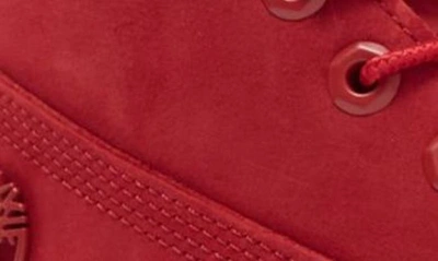 Shop Timberland Premium Waterproof Lug Sole Boot In Ruby Nubuck Leather