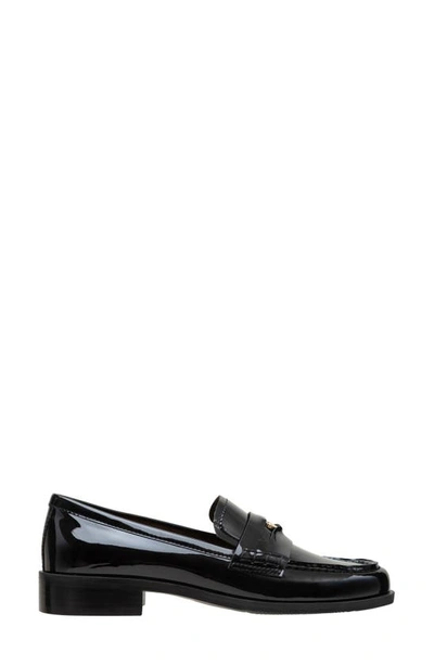 Shop Lisa Vicky Gambit Penny Loafer In Black Patent