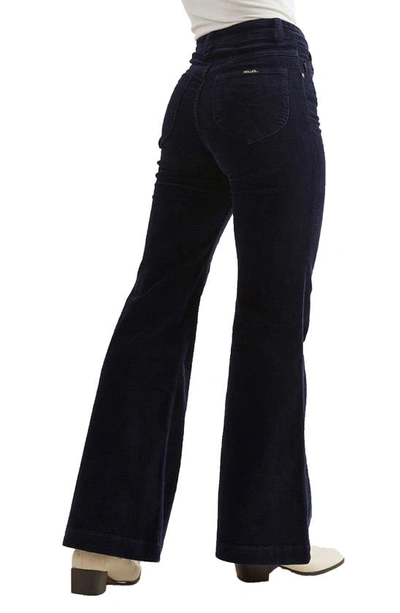 Shop Rolla's Eastcoast Flare Pants In Midnight