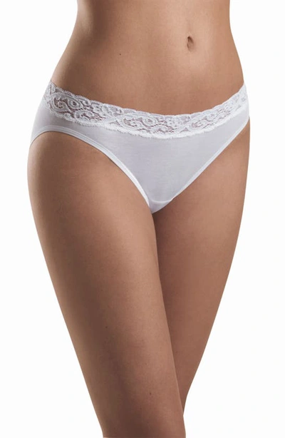 Shop Hanro Moments High Cut Bikini In White