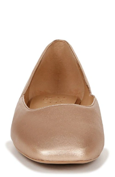 Shop Naturalizer Cody Skimmer Flat In Rose Gold Leather