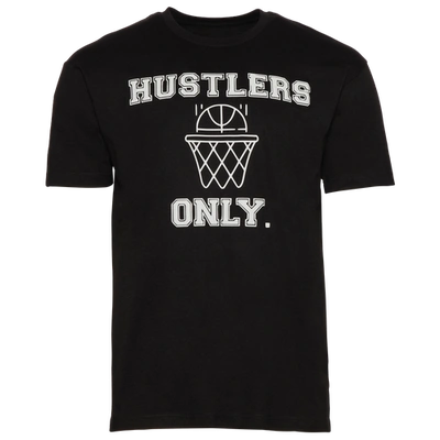 Shop Y.a.n.g Mens  Hustlers Only T-shirt In Black/white