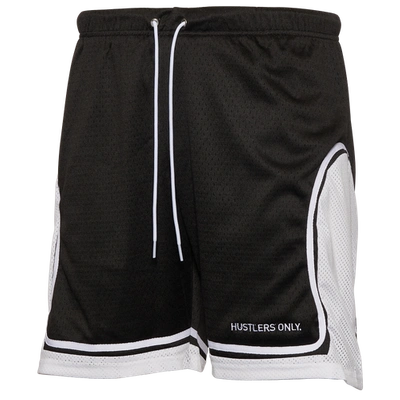 Shop Y.a.n.g Mens  Hustlers Only Basketball Shorts In Black/white