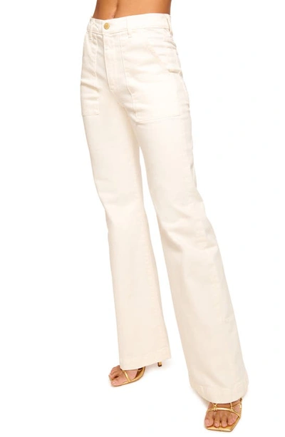 Shop Ramy Brook Clifford Wide Leg Jeans In White