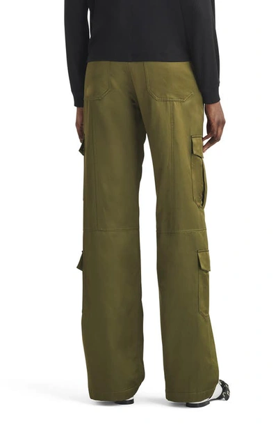 Shop Rag & Bone Cailyn High Waist Japanese Satin Cargo Pants In Army Green