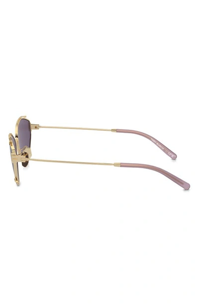 Shop Tory Burch 55mm Oval Sunglasses In Gold Pink