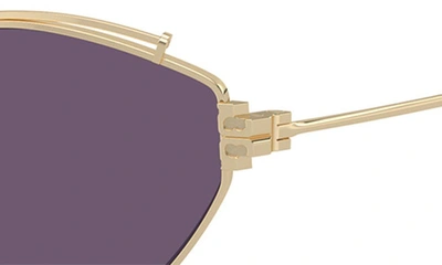 Shop Tory Burch 55mm Oval Sunglasses In Gold Pink