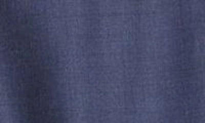 Shop Zanella Parker Classic Wool Sharkskin Dress Pants In Blue