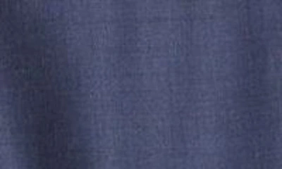 Zanella Parker Classic Wool Sharkskin Dress Pants In Blue