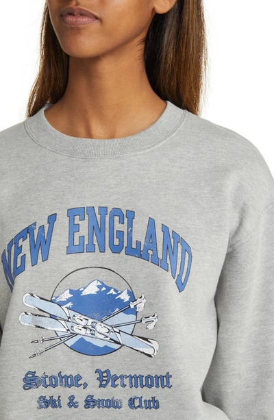 Shop Golden Hour New England Graphic Sweatshirt In Grey